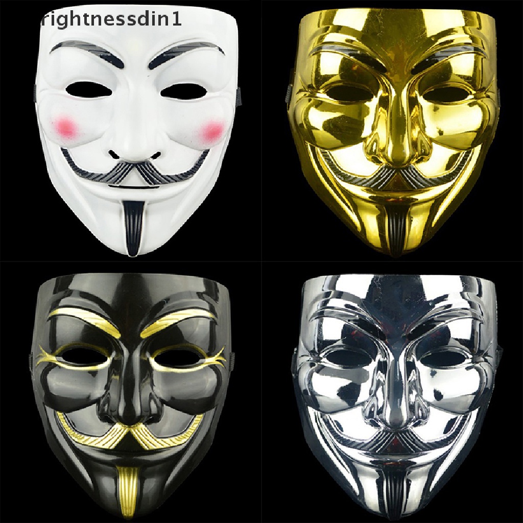 Topeng Wajah Hacker Anonymous Vendetta Guy Fawkes Hacker 1 Untuk Pesta Halloween