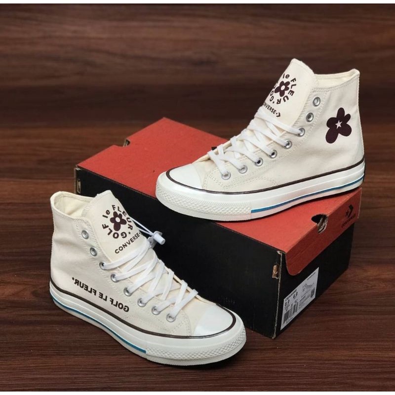 Converse 70s HI Parchment (Golf Le Fleur) Egret Blue