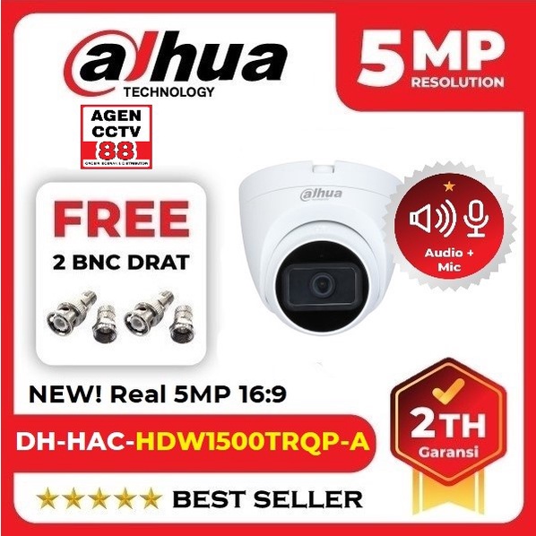 Jual Kamera Cctv Indoor Audio Dahua Mp Dh Hac T A P S Bonus Bnc Shopee Indonesia