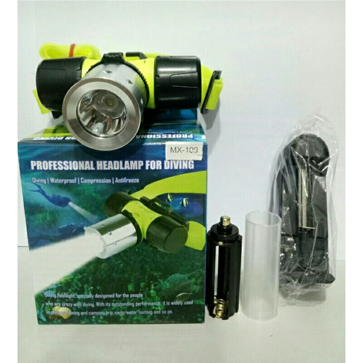 Senter kepala Waterproof Super terang MX-100 Original