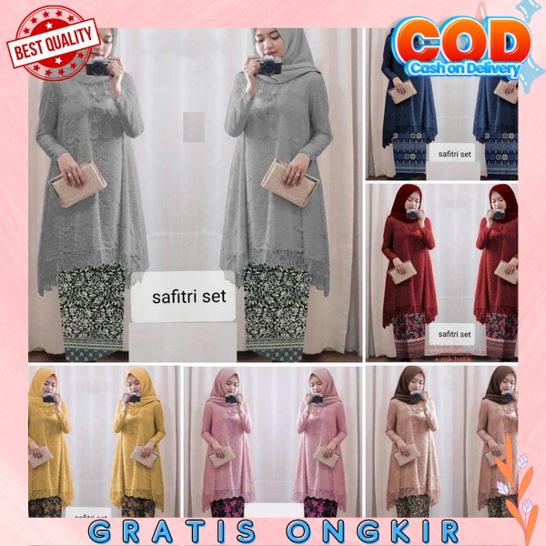 Set Kebaya Modern Kebayak Satu Set Pakaian Adat Kebaya Untuk Hari Kartini Baju Setelan Wisuda Satu S