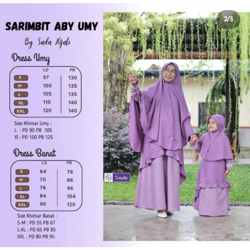 Gamis Anak Sarimbit Aby Umy by Sada Hijab (dress only)
