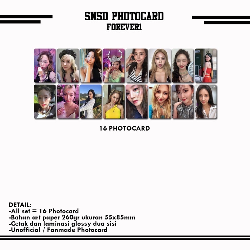 SNSD FOREVER1 PHOTOCARD