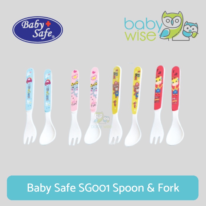 Baby Safe SG001 Spoon &amp; Fork - Sendok Garpu