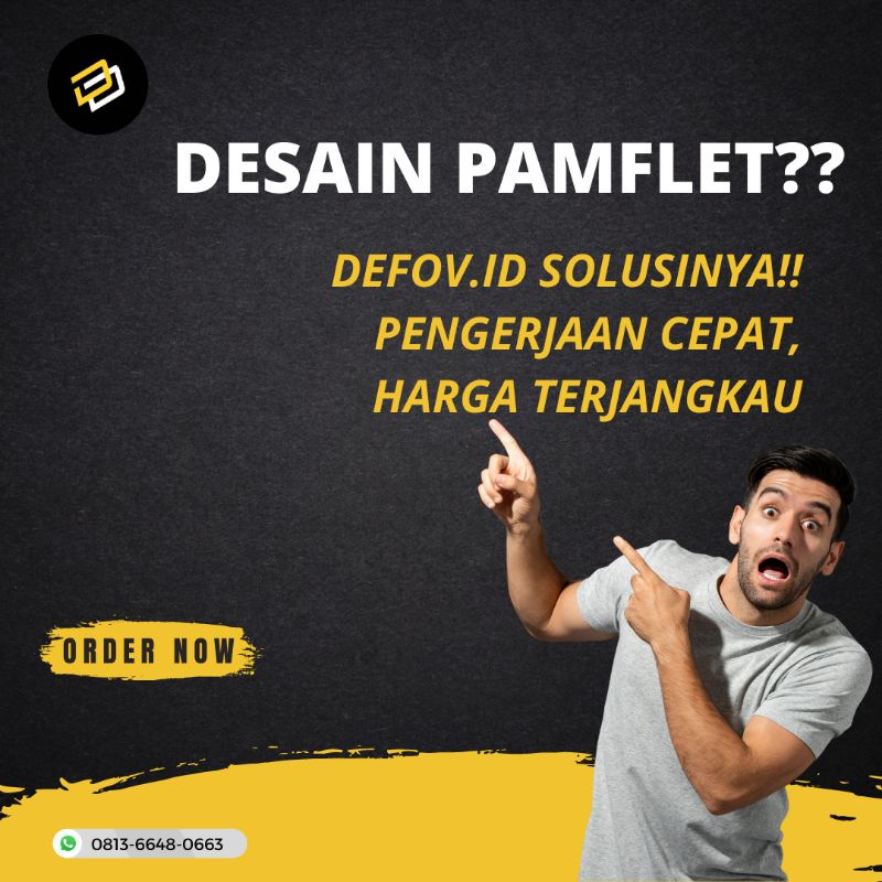 Jasa Desain Pamflet/Poster Terbaik Termurah