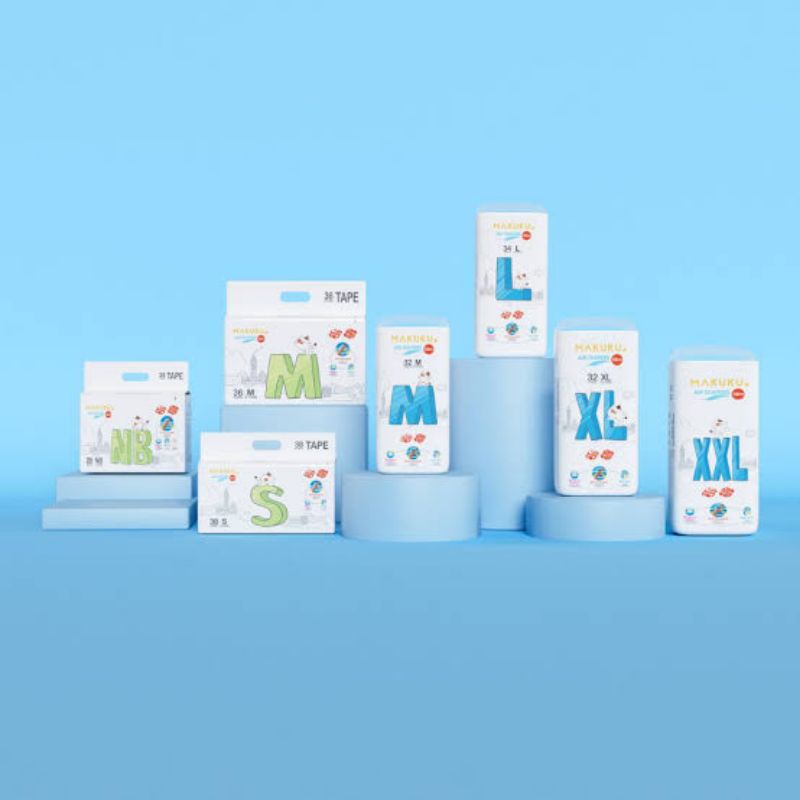 MAKUKU AIR DIAPERS SLIM KARTONAN