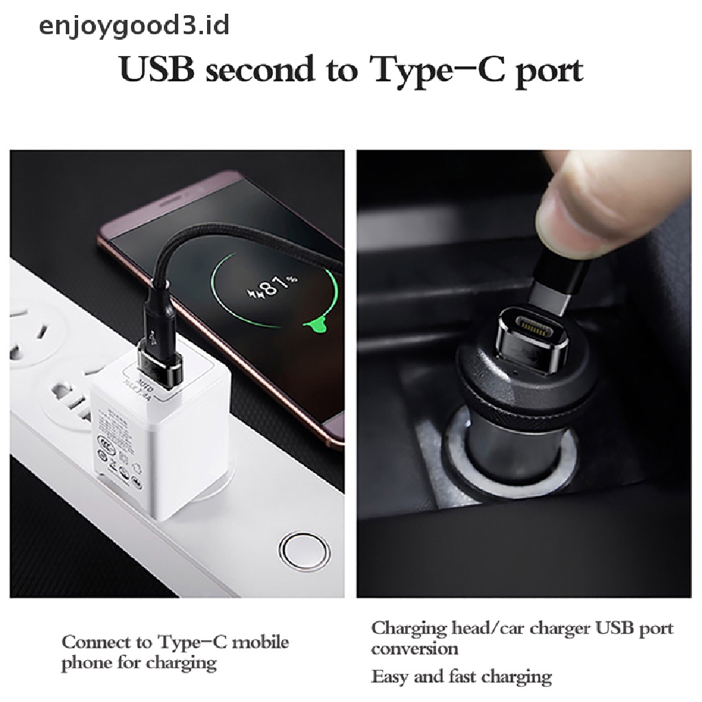 (Rready Stock) 2 Pak Kabel data / Charger USB Tipe C female Ke male OTG PD fast Charging (ID)