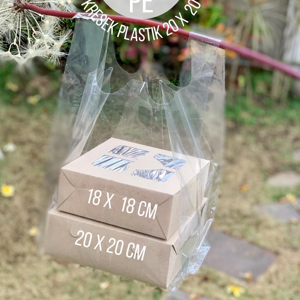

tas plastik BENING isi 50 untuk dos 20 x 20 kantong PE PP TRANSPARAN tebal kresek kantung clear transparant
