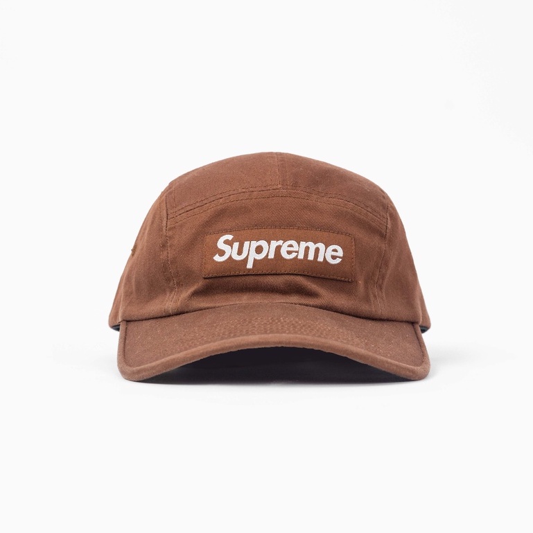 Supreme Washed Chino Twill Camp Cap SS22 Brown