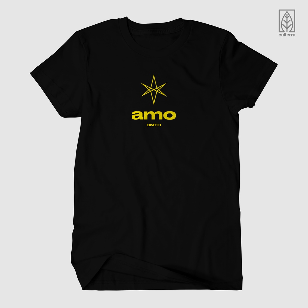 KAOS BAND / KAOS BMTH AMO /BAJU BMTH AMO YELLOW / BAJU MUSIK ROCK METAL / LITE VERSION