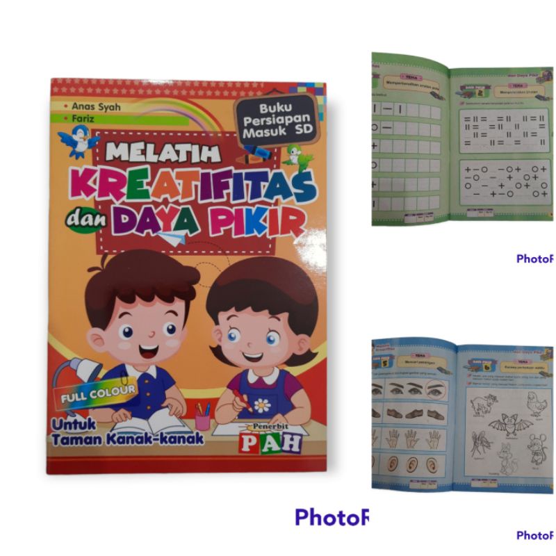 Buku Anak Seri Melatih Buku Persiapan Masuk SD Untuk TK Full Colours PAH