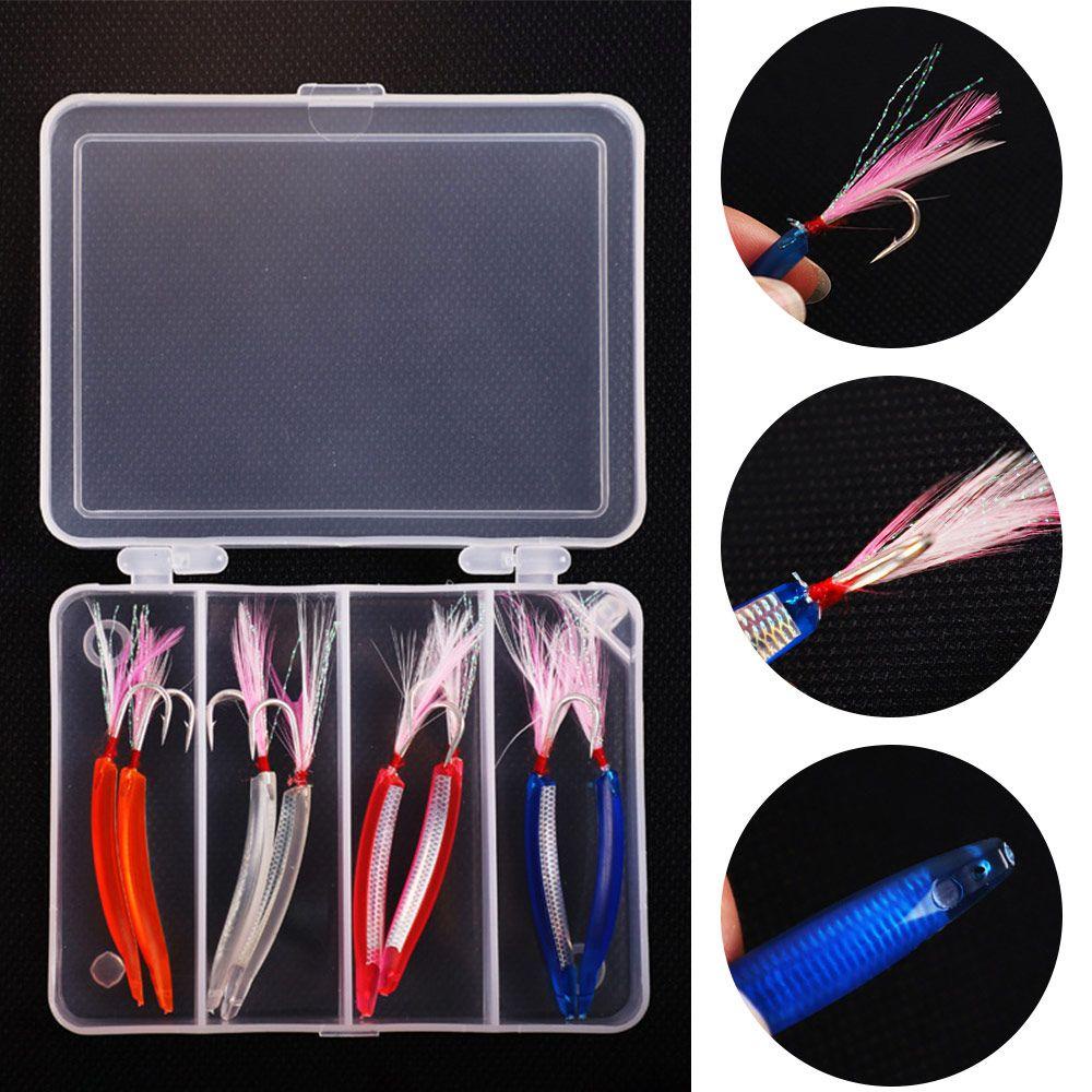 Preva 8Pcs/box Jepang Troli Memancing Umpan Ikan Biru Keras Gaya Baru Memancing Swimbait decoys