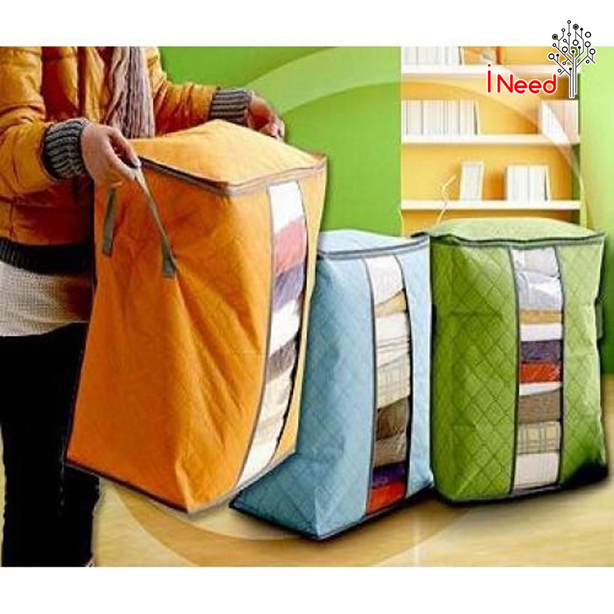 (INEED) Storage Bag Bamboo Model Tinggi