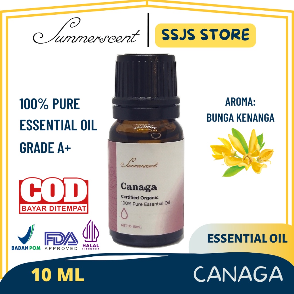 SUMMERSCENT Essential Oil Aromatherapy CANAGA Pengharum Ruangan Esential Oil Aromaterapi