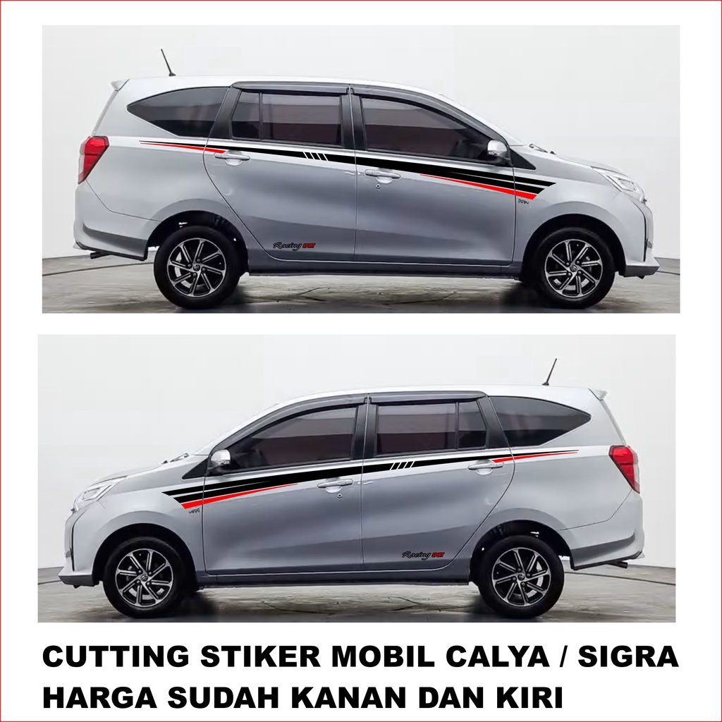 stiker striping mobil calya sigra list sticker skotlet striping mobil calya sigra body samping