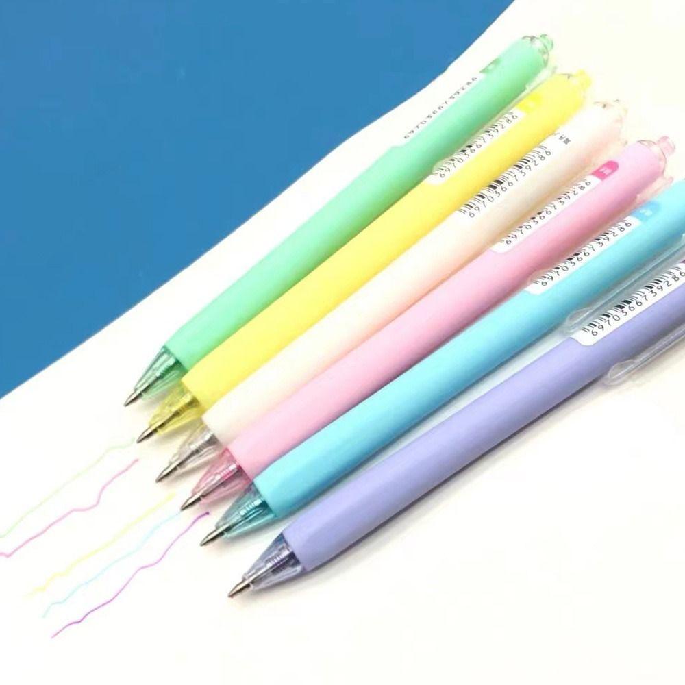 Nanas 6PCS /Set Stabilo Pen Set Warna Permen Perlengkapan Kantor Sekolah Alat Tulis Graffiti Press Type Color Pen
