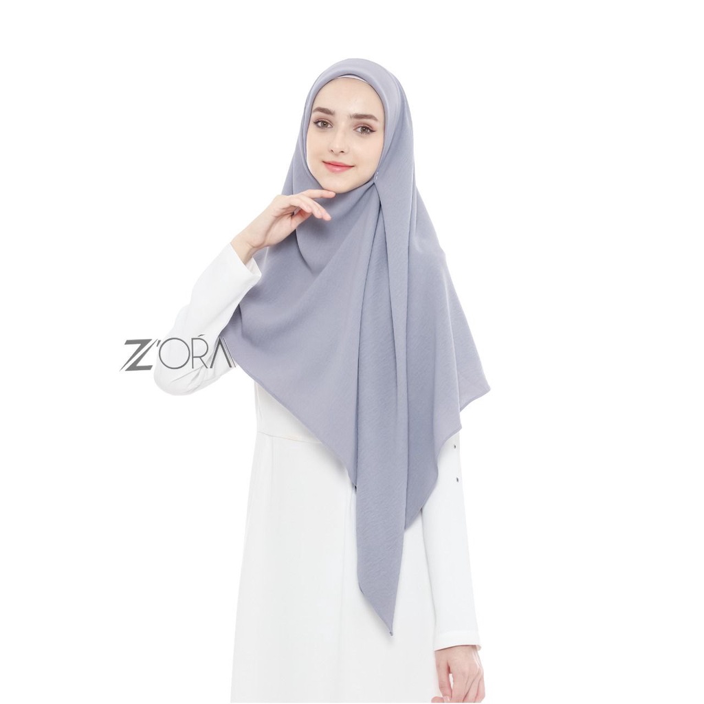 ZORA - Hanna Segiempat 120x120  Crinkle Airflow  - Hijab Wanita