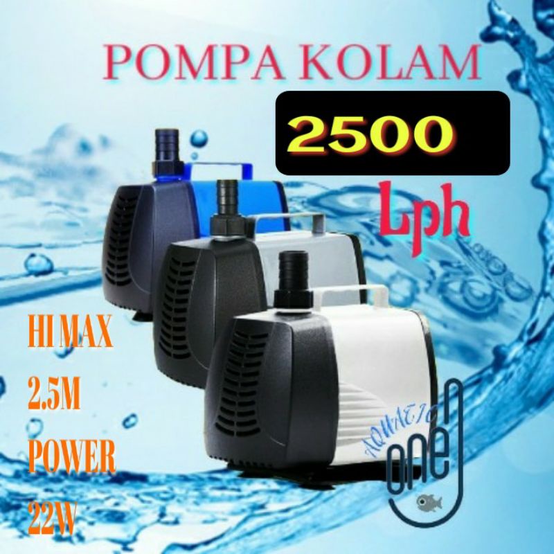 Mesin pompa celup kolam aquarium dan hidroponik 2500 Lph 104 waterpump submersible water pump low watt