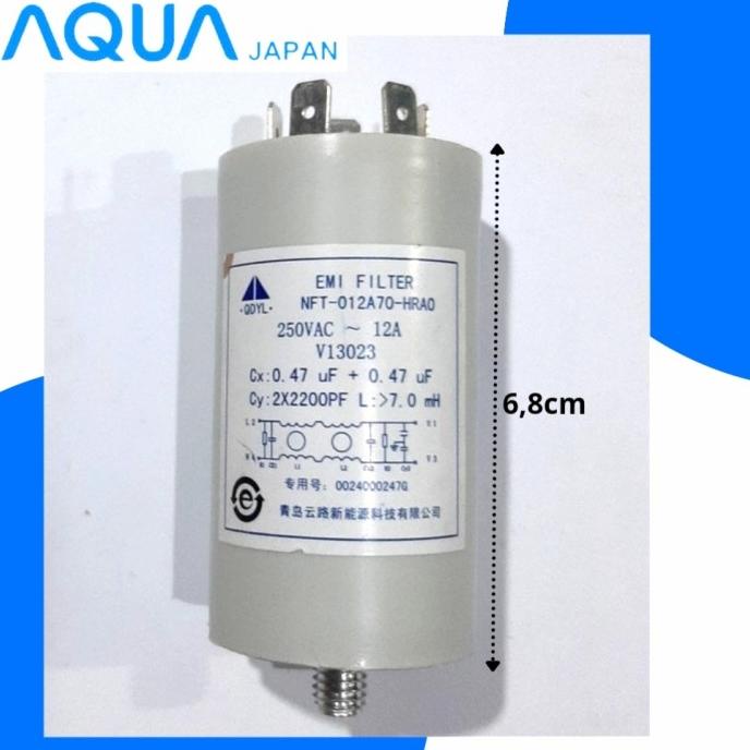 CAPASITOR MESIN CUCI FRONT LOADING AQUA ORIGINAL