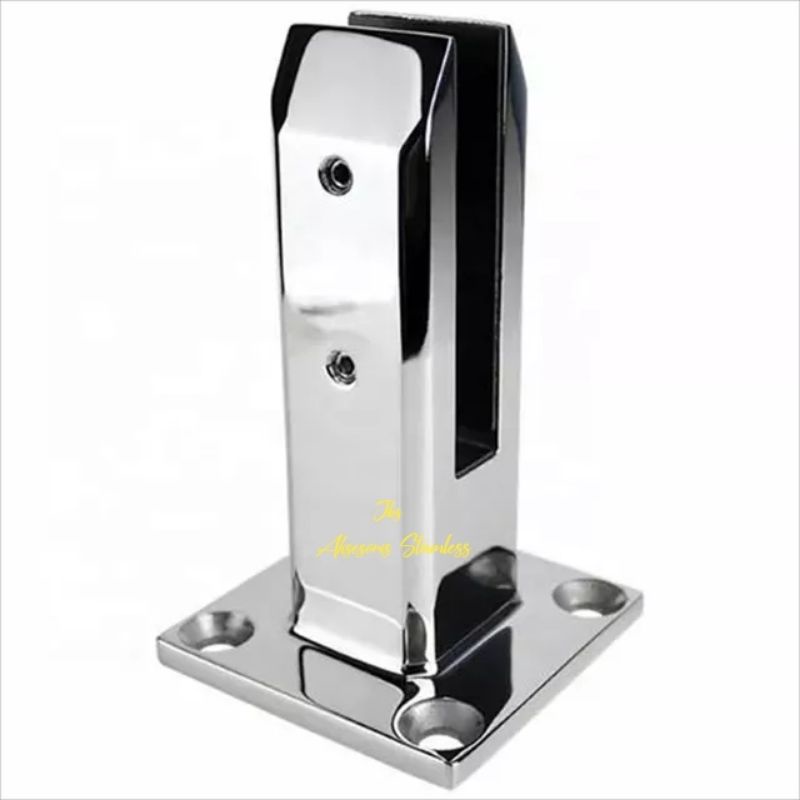 SPIGOT KACA/GLASS CLIP STAINLESS SUS 304