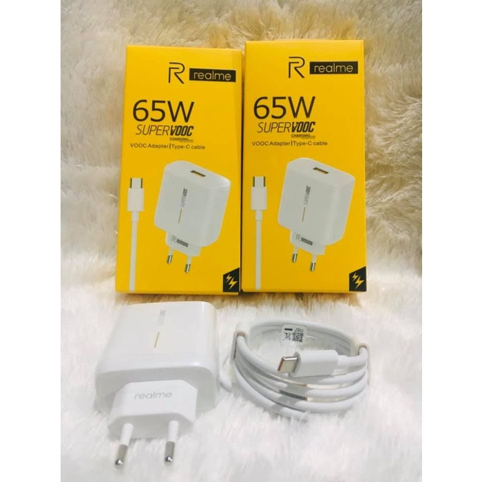 Charger Casan Realme Original 65 Watt SUPER VOOC Micro dan Type C