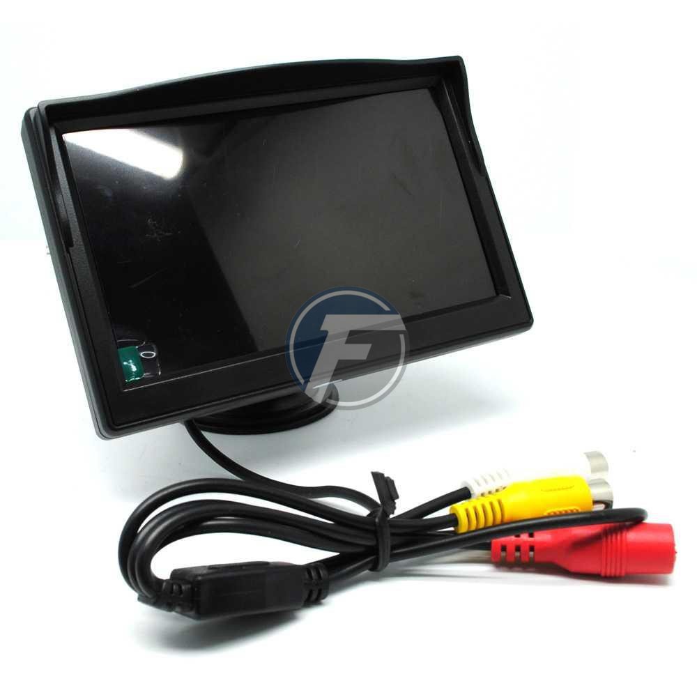 Monitor Rear View Parkir Mobil TFT LCD 5 Inch TV Mini TV Kecil TV Mobil (Hafifa19)