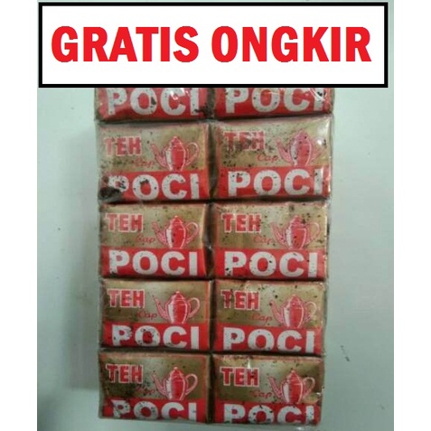 

gff- (50 poci gold 10gr) teh poci gold 10gr BOS isi 50pcs bubuk serbuk teh tubruk jasmine hijau melati 10 gr