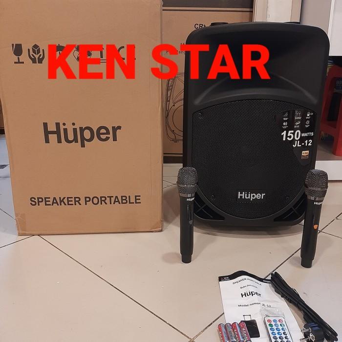 SPEAKER PORTABLE MEETING HUPER JL 12 INCH ORIGINAL HUPER JL12 FREE MIC