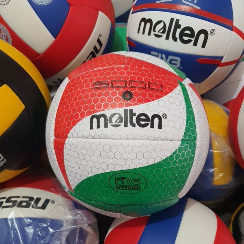 BOLA VOLI /VOLLY  (MIKASA NASSAU MOLTEN) HARGA TERBAIK PILIH SESUI VARIASI TIPE TERMURAH-Molten 5000 jait