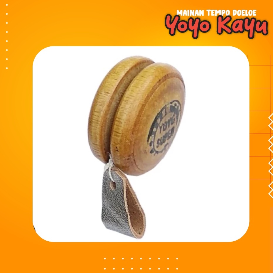 Yoyo Kayu / Mainan Tradisional / Mainan Jadul Yoyo