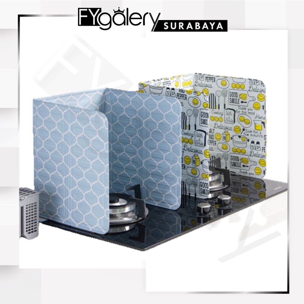 FYGALERYSURABAYA HL0340 Alas Kompor Aluminium Foil Anti Panas Anti Angin Alas Papan Kompor Tatakan kompor