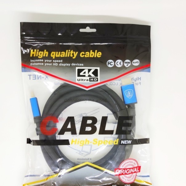 Kabel HDMI 1.5M V2.0 Ultra HD 4K High Quality - Kabel Monitor