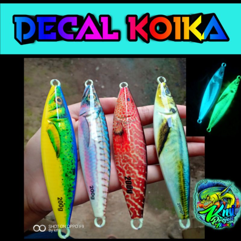 Metal jig koika 150gr 200gr decal 3D terbaru
