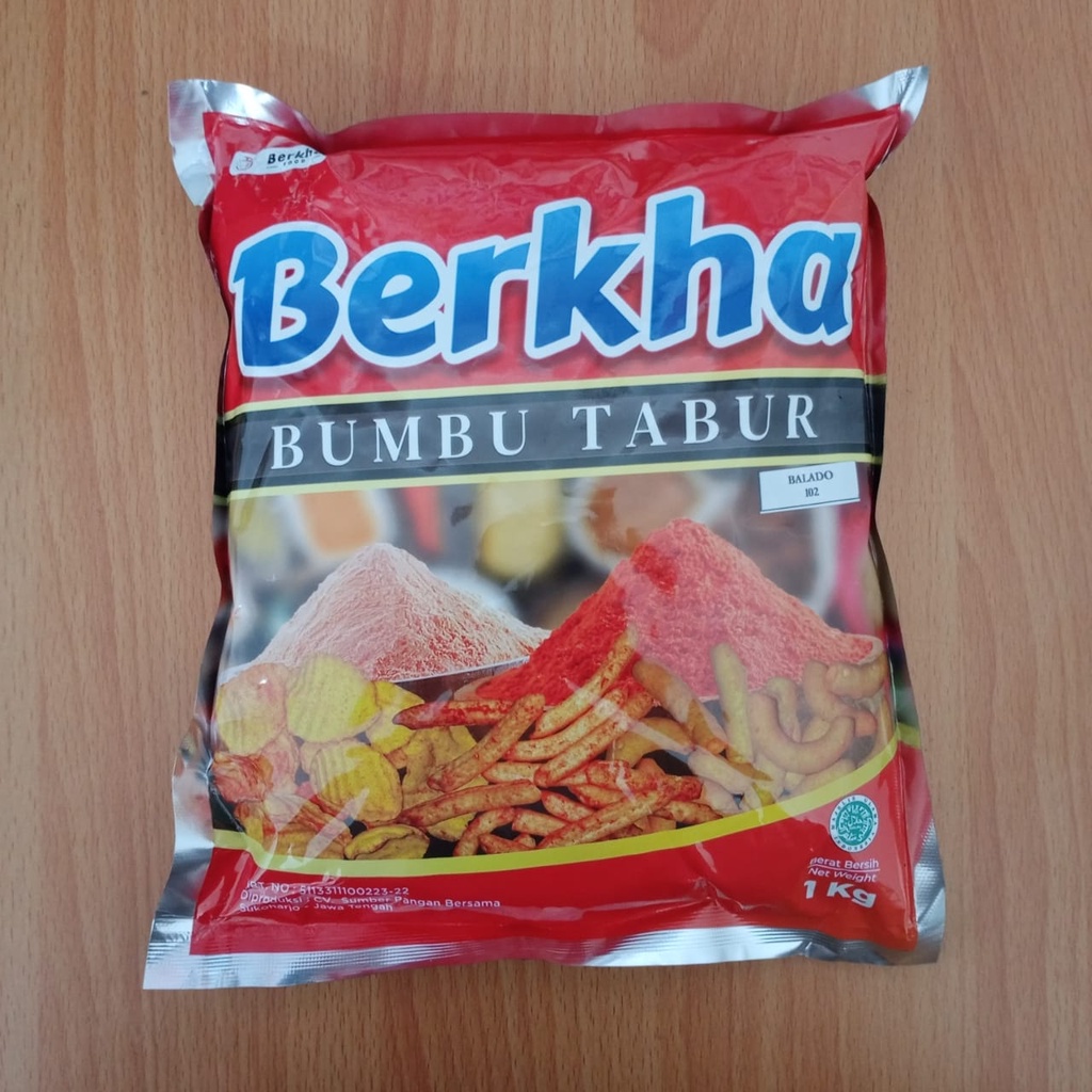 

Bumbu Tabur 1kg Merk Berkha (balado)