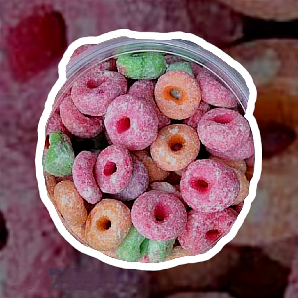 

DONAT WARNA WARNI 250 GR /DONAT PELANGI/CEMILAN KERING DONAT TERLARIS TERMURAH