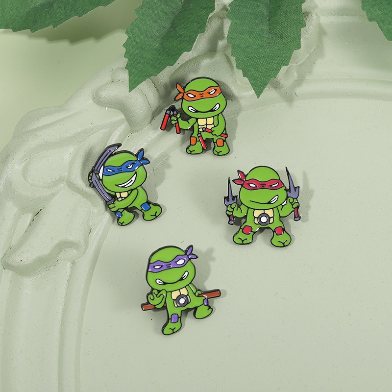 Bros Pin Enamel Desain Kartun Teenage Mutant Ninja Turtles Untuk Hadiah Teman