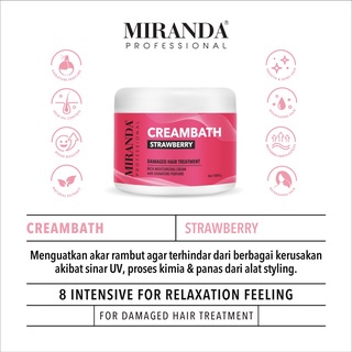 MIRANDA Professional Creambath / Masker Rambut Hairmask - Anti Dandruff , Rambut Rontok &amp; Rusak