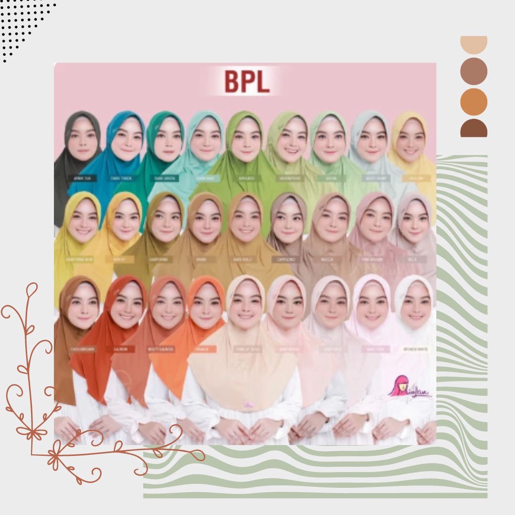 [ ⚡TAR ] BISA COD MIULAN BPL DEWASA / BPL L Bergo Plain Laura Dewasa MIULAN