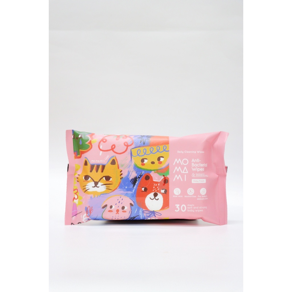 MOMAMI X LIUNIC ANTI BACTERIAL WIPES 30'S