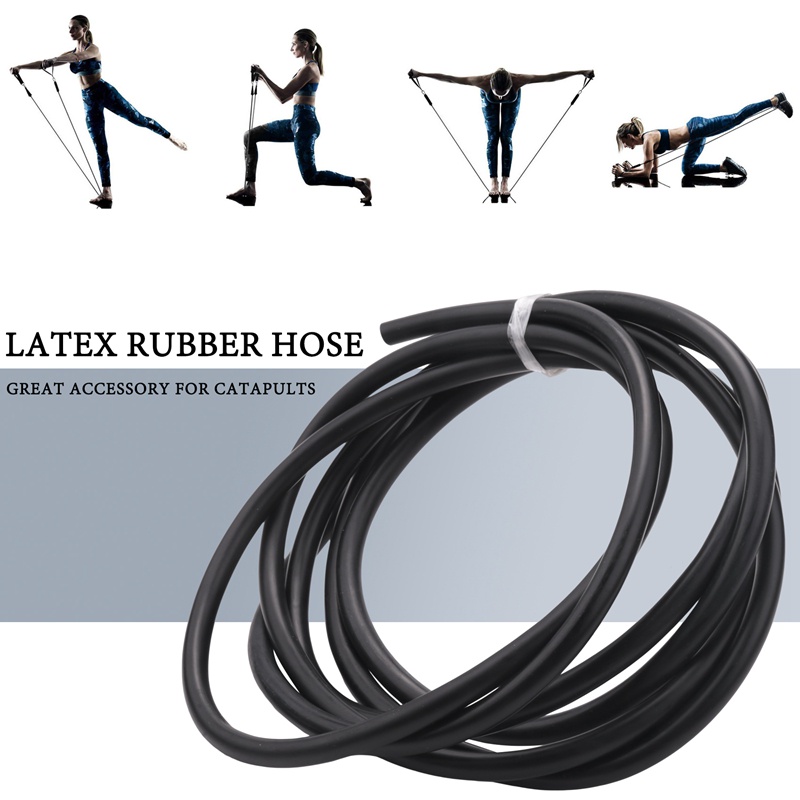 Selang Tabung Karet Latex Alami Elastisitas Tinggi Panjang 3meter Digunakan Untuk Fitness Yoga Latihan Traksi Vacuum Hose 6x9mm