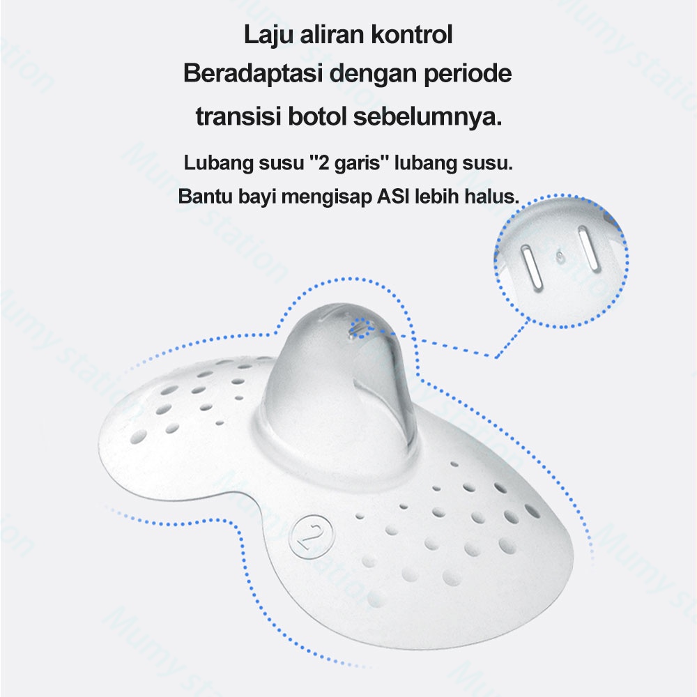 Mumystation 2pcs Pelindung Puting menyusui breast pad/ Nipple Shield cover BPA FREE