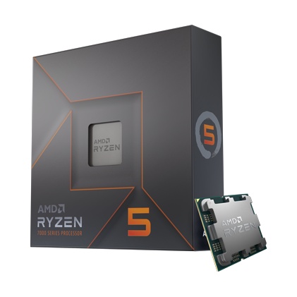 PROCESSOR AMD RYZEN 5 7600X AM5 ZEN 4 6 CORE 12 THREAD 5.3 GHZ 105W NAMPOLL GAN