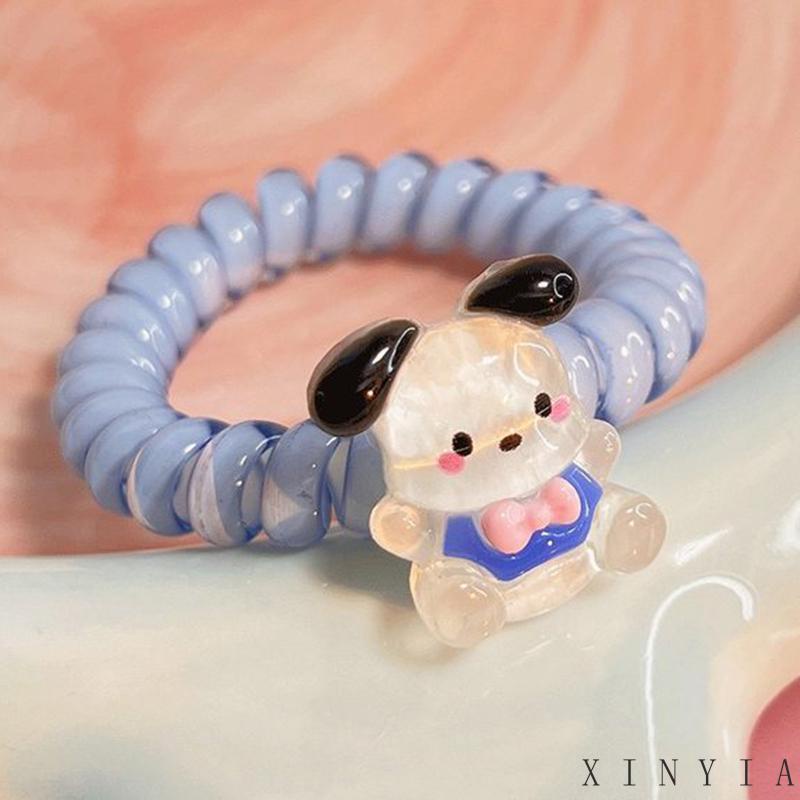 【Bayar di tempat】Cincin Usus Kecil Kartun Anjing Cinnamoroll Cincin Rambut Gaya Manis Manis Lucu Tali Rambut