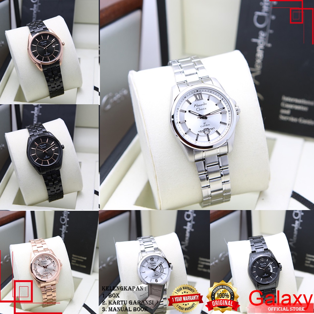 ALEXANDRE CHRISTIE WANITA ORIGINAL JAM TANGAN ALEXANDRE CHRISTIE WANITA JAM ALEXANDRE CHRISTIE AC AL