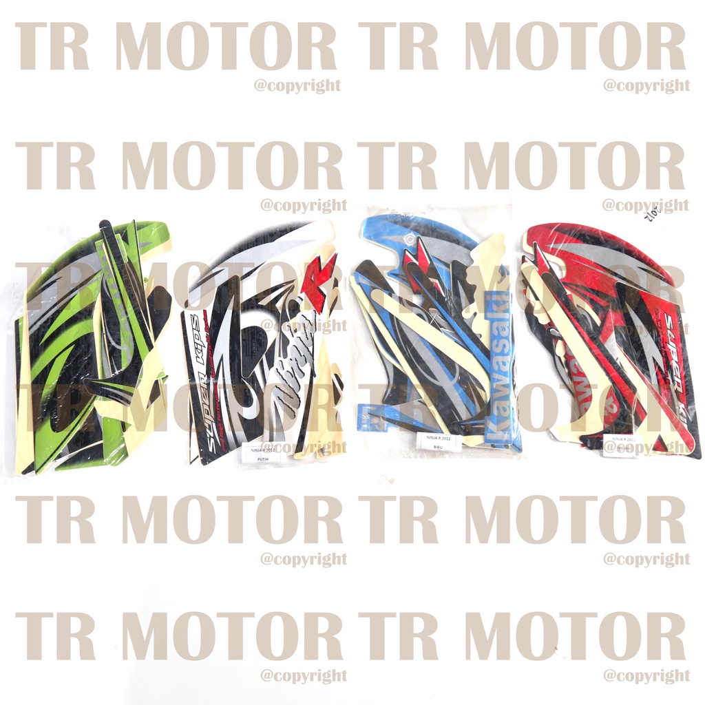 Stiker Motor Ninja R 2012 Sticker Striping Lis Full Set Motor