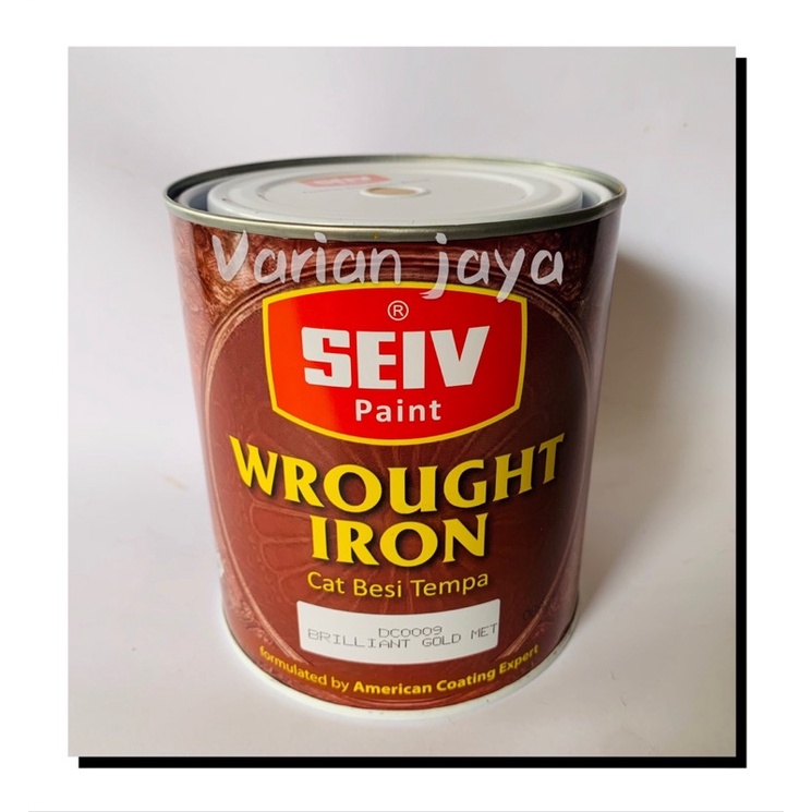 Cat Emas Besi dan Kayu Seiv Gold