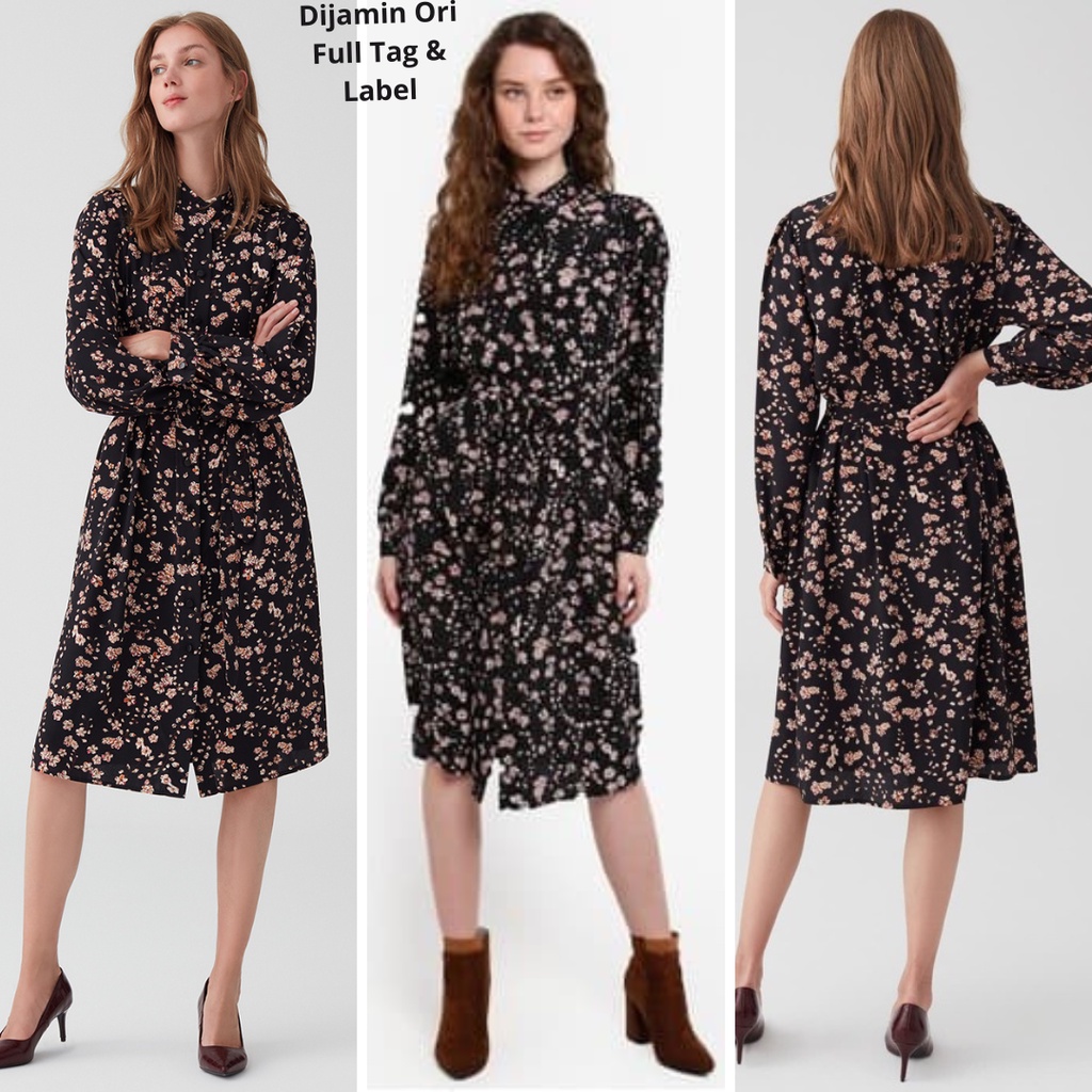 Dress Kerja Hamil dan Menyusui Import Brand Italy OVS Crossed Dress/Dres Hamil Kerja/Baju Hamil Kerj