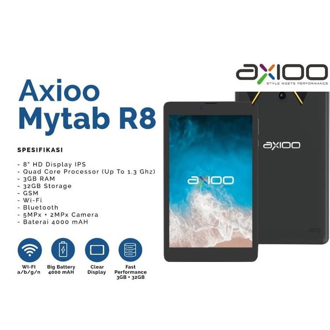 TABLET AXIOO MY TAB 8/3GB/QUAD CORE