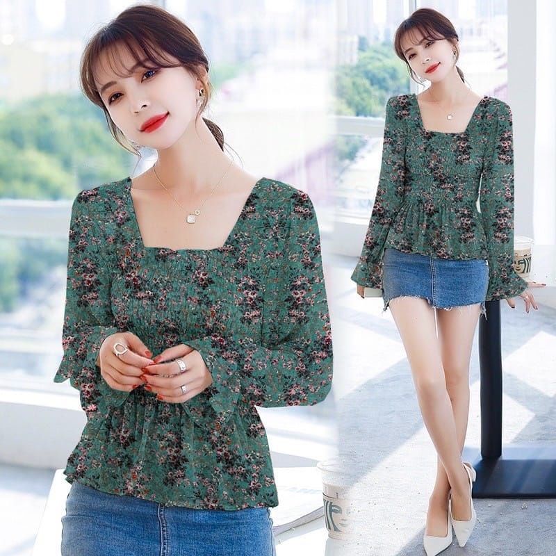 Blouse floral luna