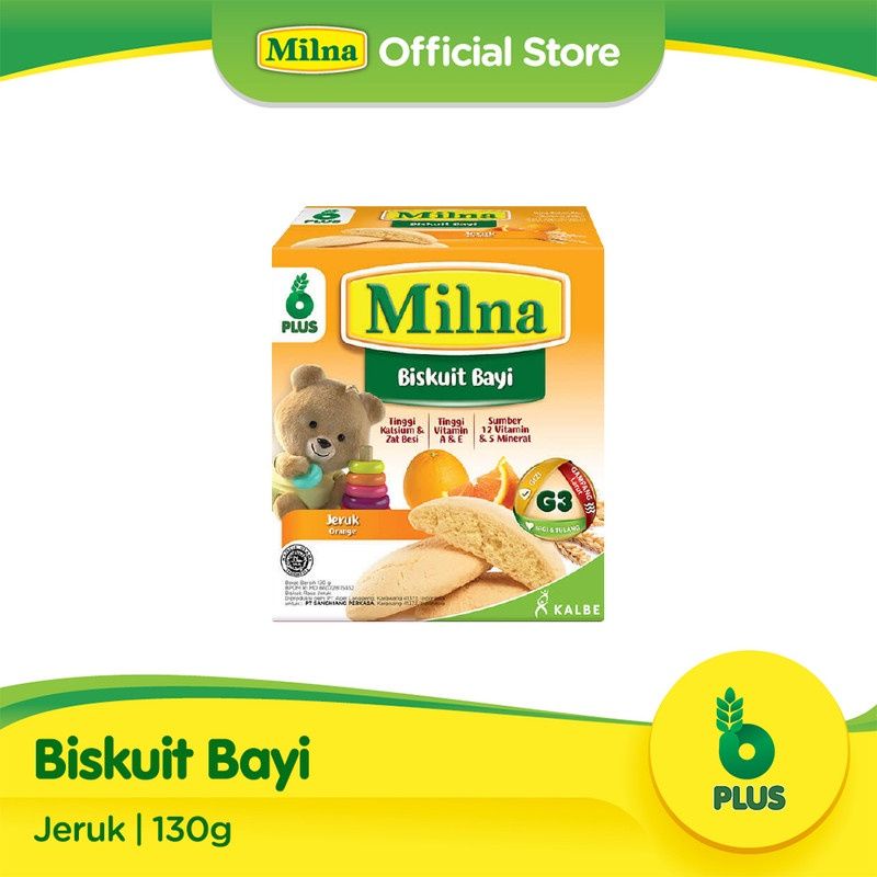 Milna Biskuit Bayi 130gr 6m+ / biskuit 6M+